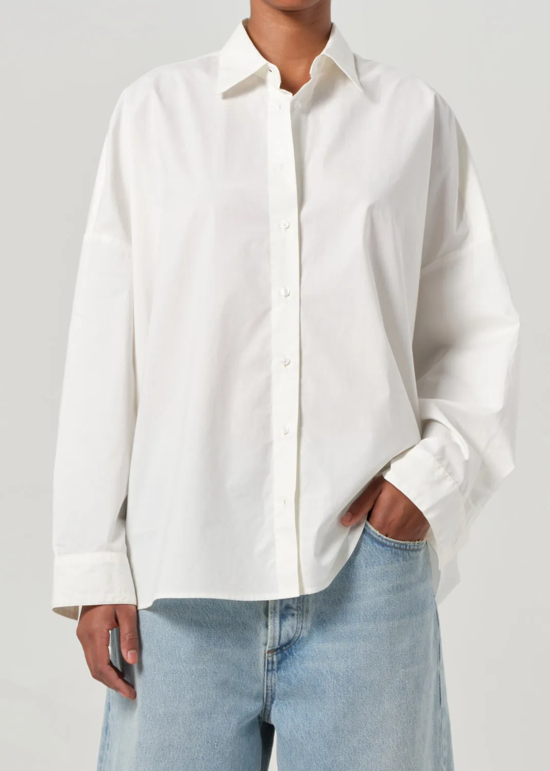 Roux Shirt in Rice sold by Agolde product image thumbnail 2