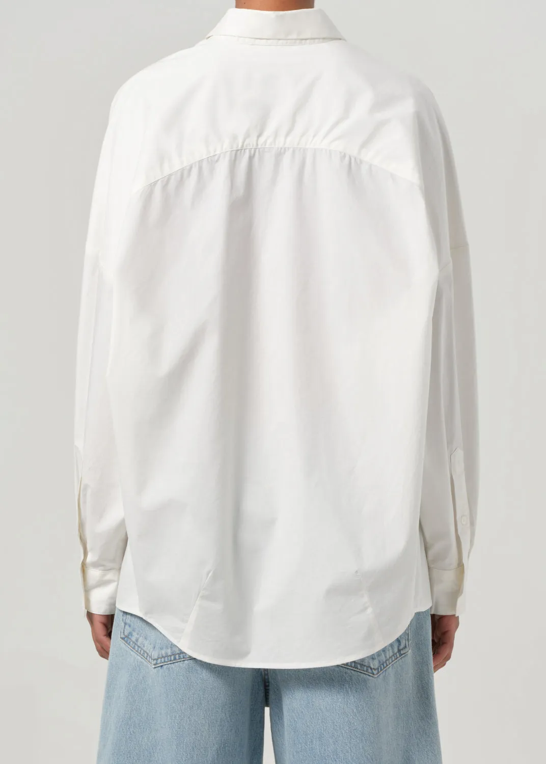 Roux Shirt in Rice sold by Agolde product image thumbnail 3