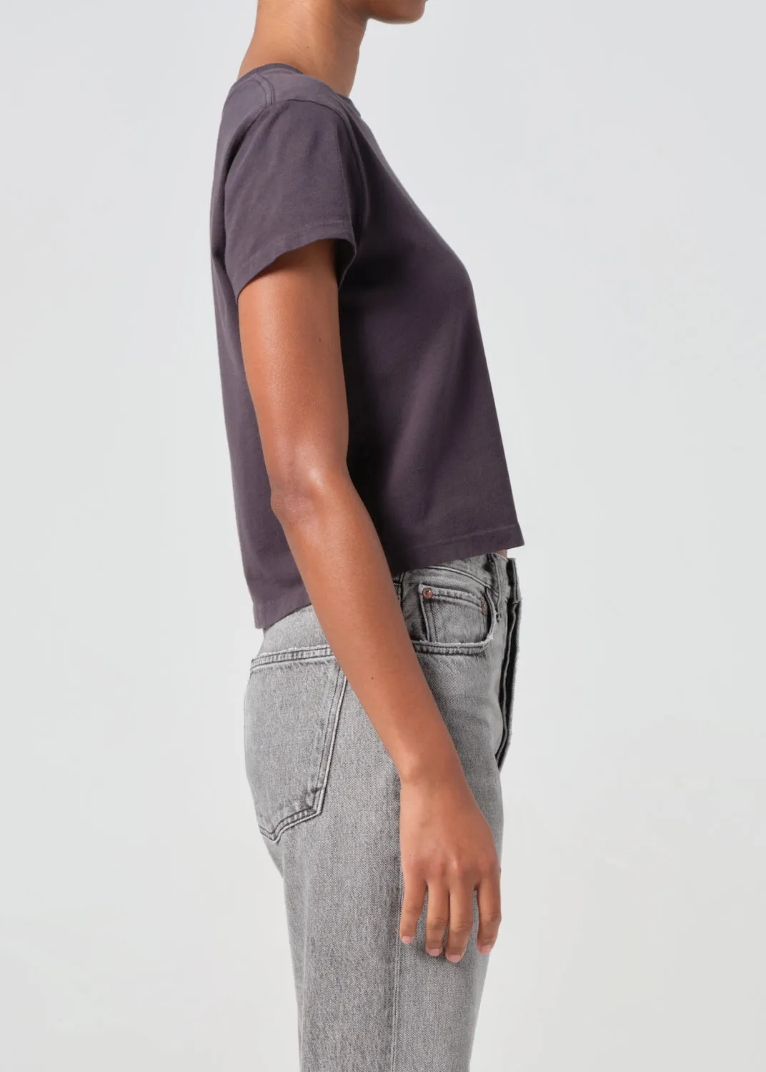 Adine Shrunken Tee in Shade sold by Agolde product image thumbnail 3