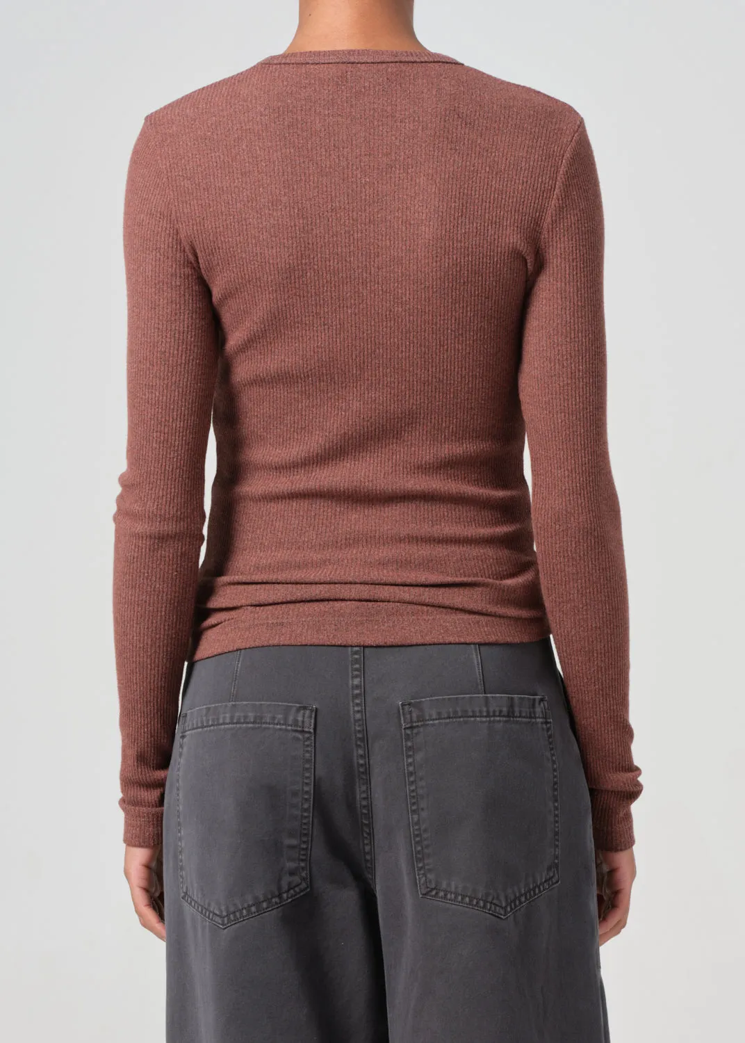 Delphi Slim Tee in Gingersnap sold by Agolde product image thumbnail 3