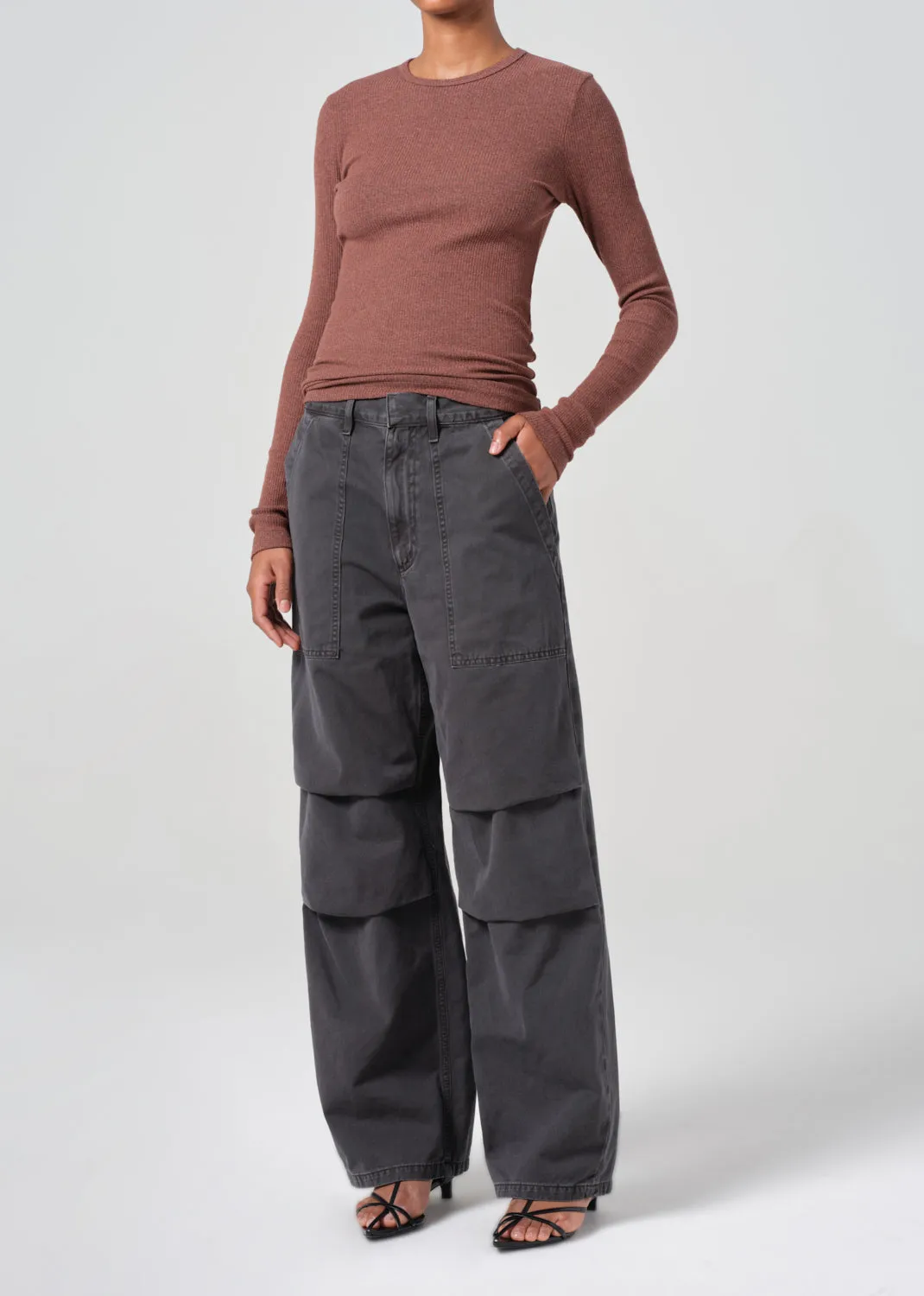 Delphi Slim Tee in Gingersnap sold by Agolde product image thumbnail 2
