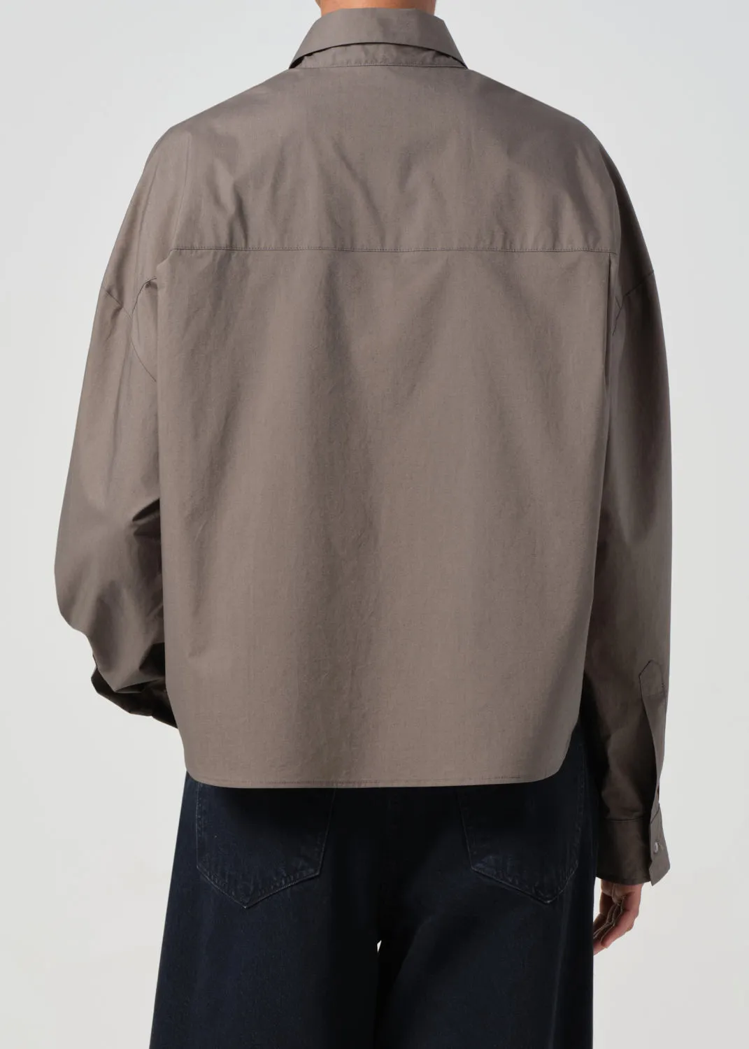 Naya Shirt in Pelican sold by Agolde product image thumbnail 3