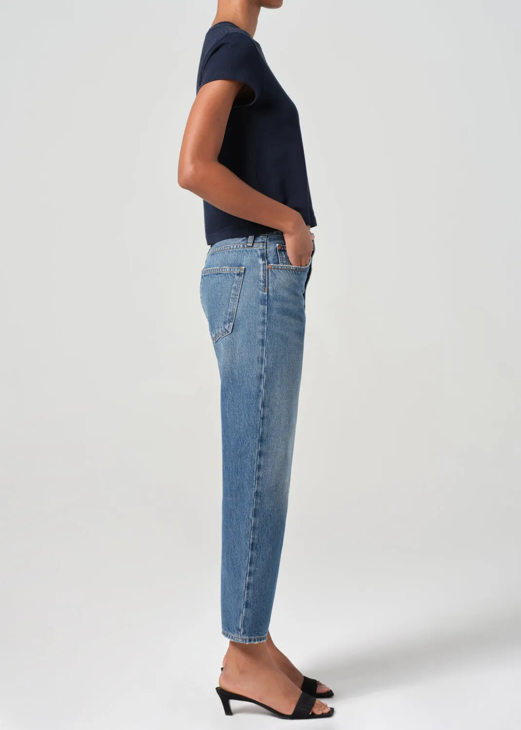 90's Crop Mid Rise Straight in Essence sold by Agolde product image thumbnail 3