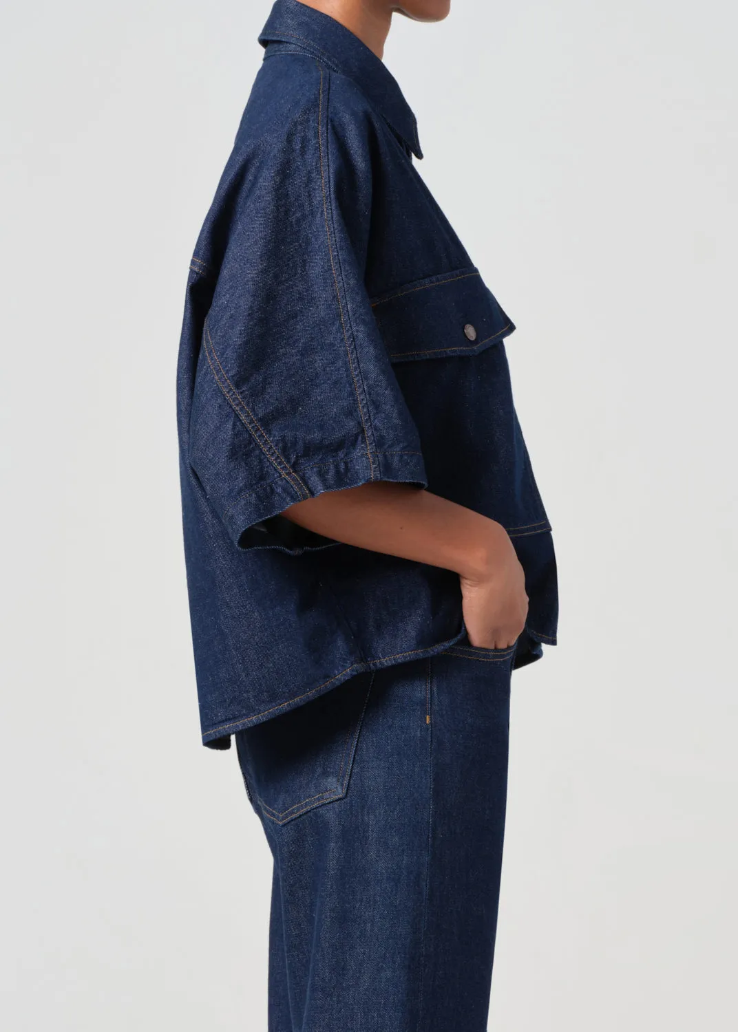 Taron Shirt in Rinse sold by Agolde product image thumbnail 5