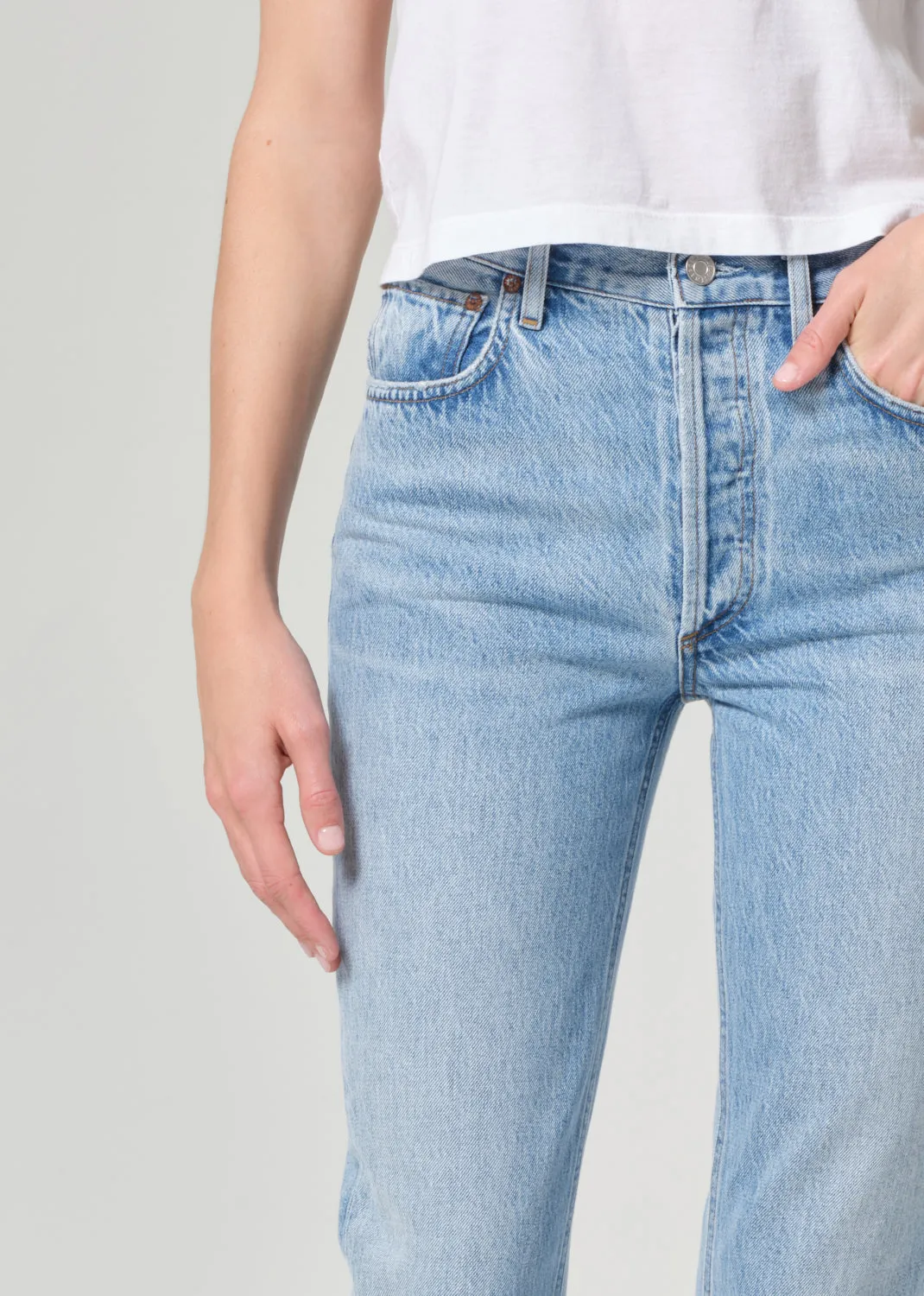 Riley High Rise Straight Crop in Prevail sold by Agolde product image thumbnail 5