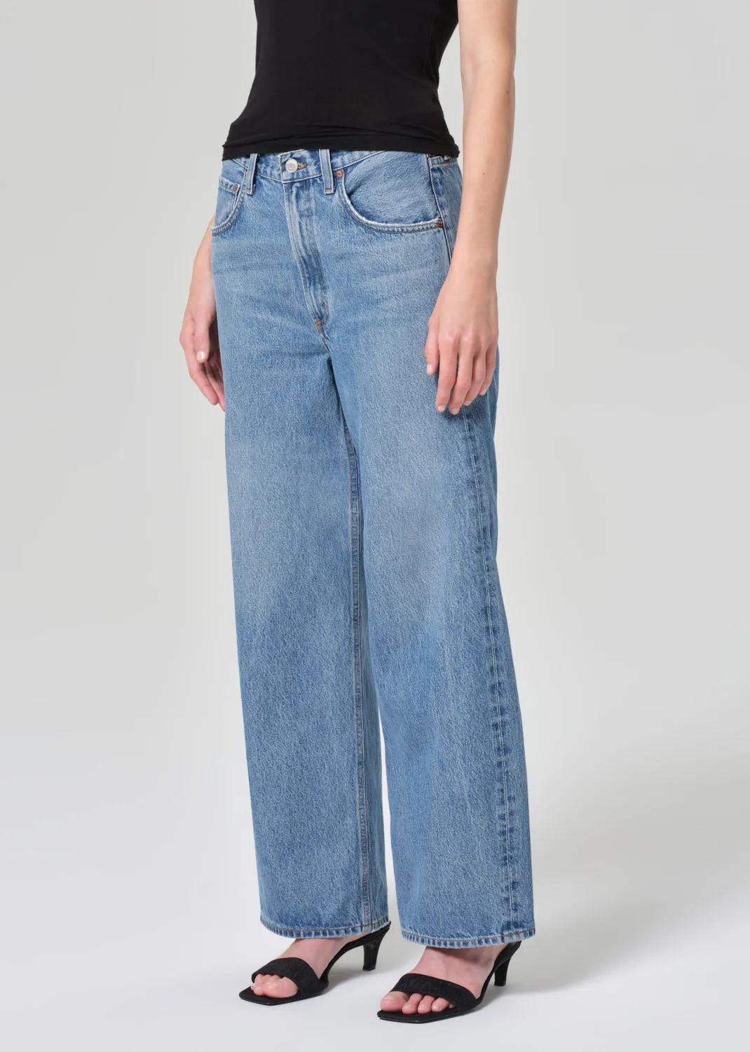 Low Curve Crop Jean in Fairway sold by Agolde product image thumbnail 4