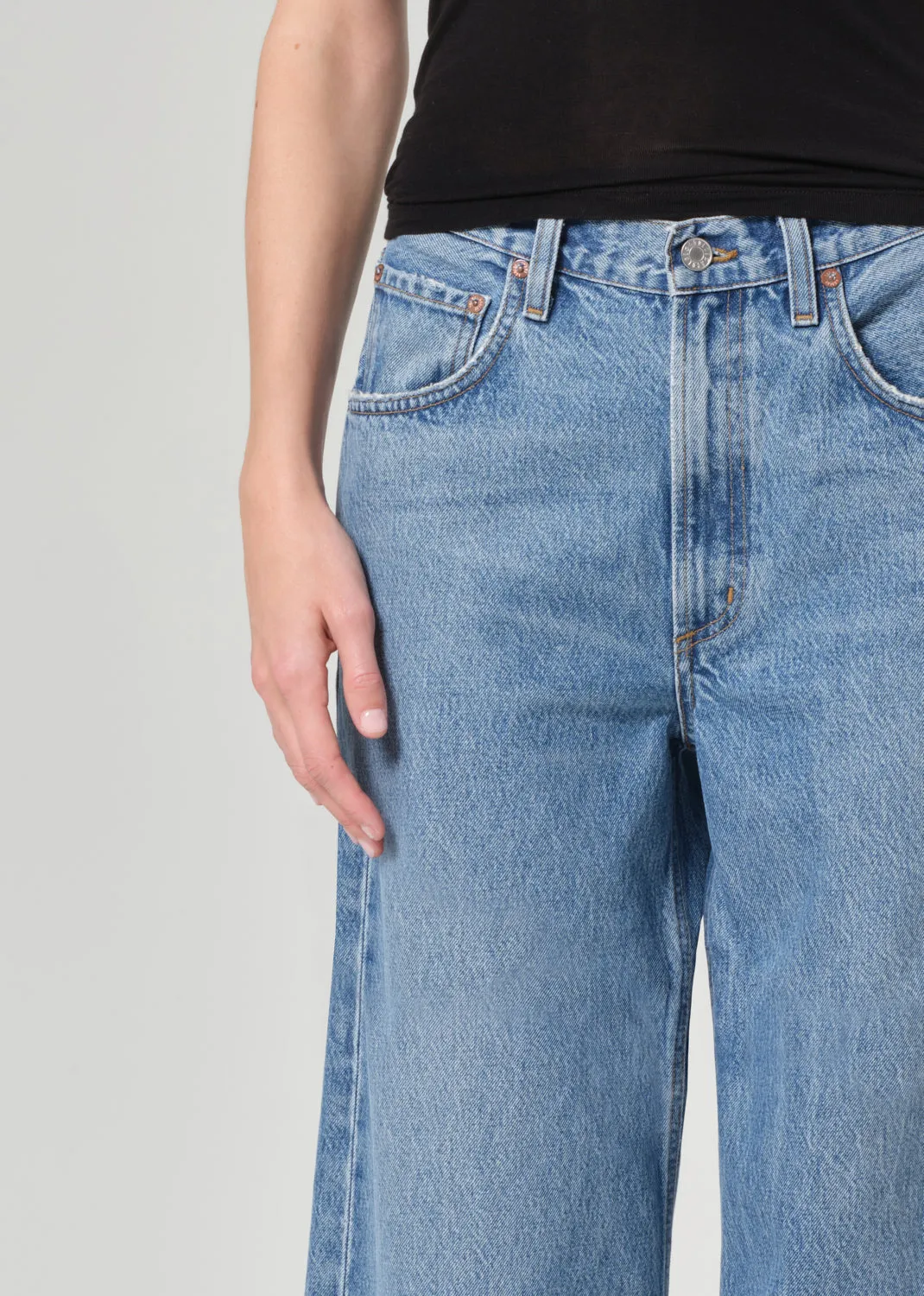 Low Curve Crop Jean in Fairway sold by Agolde product image thumbnail 5