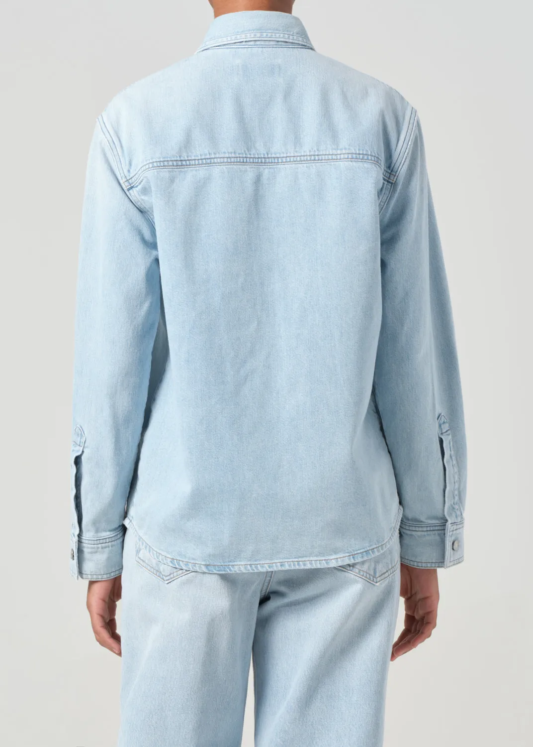 Rina Slim Shirt in Extract sold by Agolde product image thumbnail 2