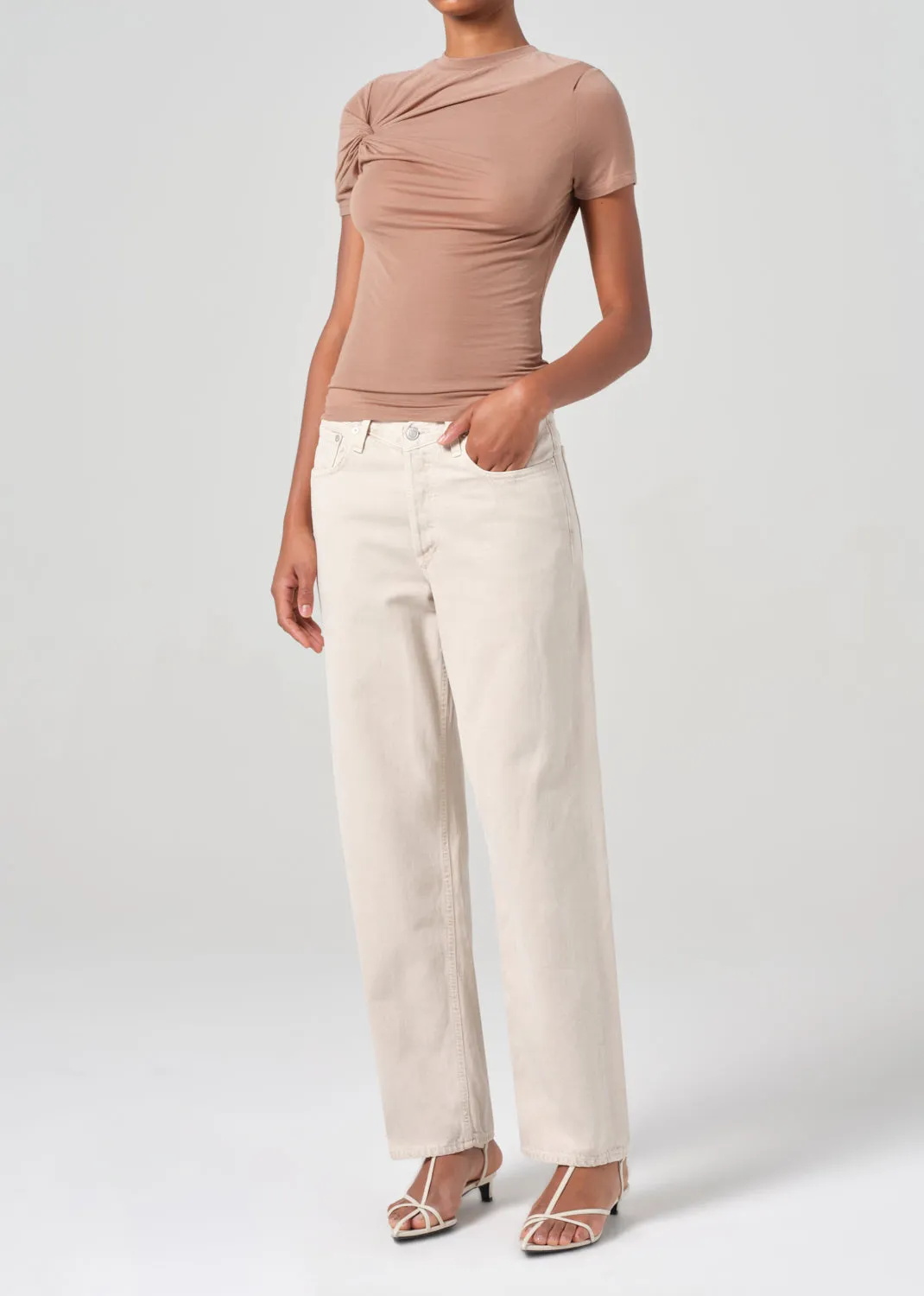 Lissa Tee in Moth sold by Agolde product image thumbnail 4