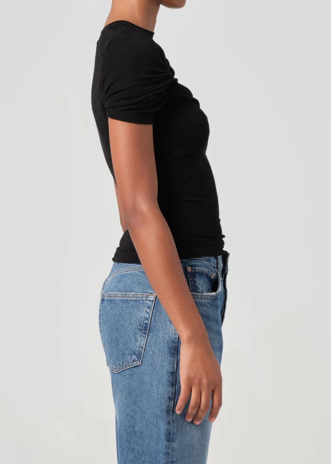 Lissa Tee in Black sold by Agolde product image thumbnail 4