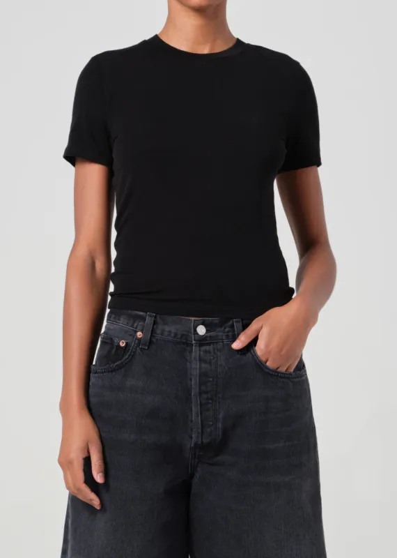 Ronya Tee in Black sold by Agolde