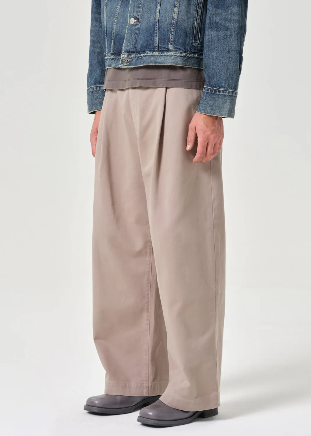 Gaius Chino in Oyster sold by Agolde product image thumbnail 5