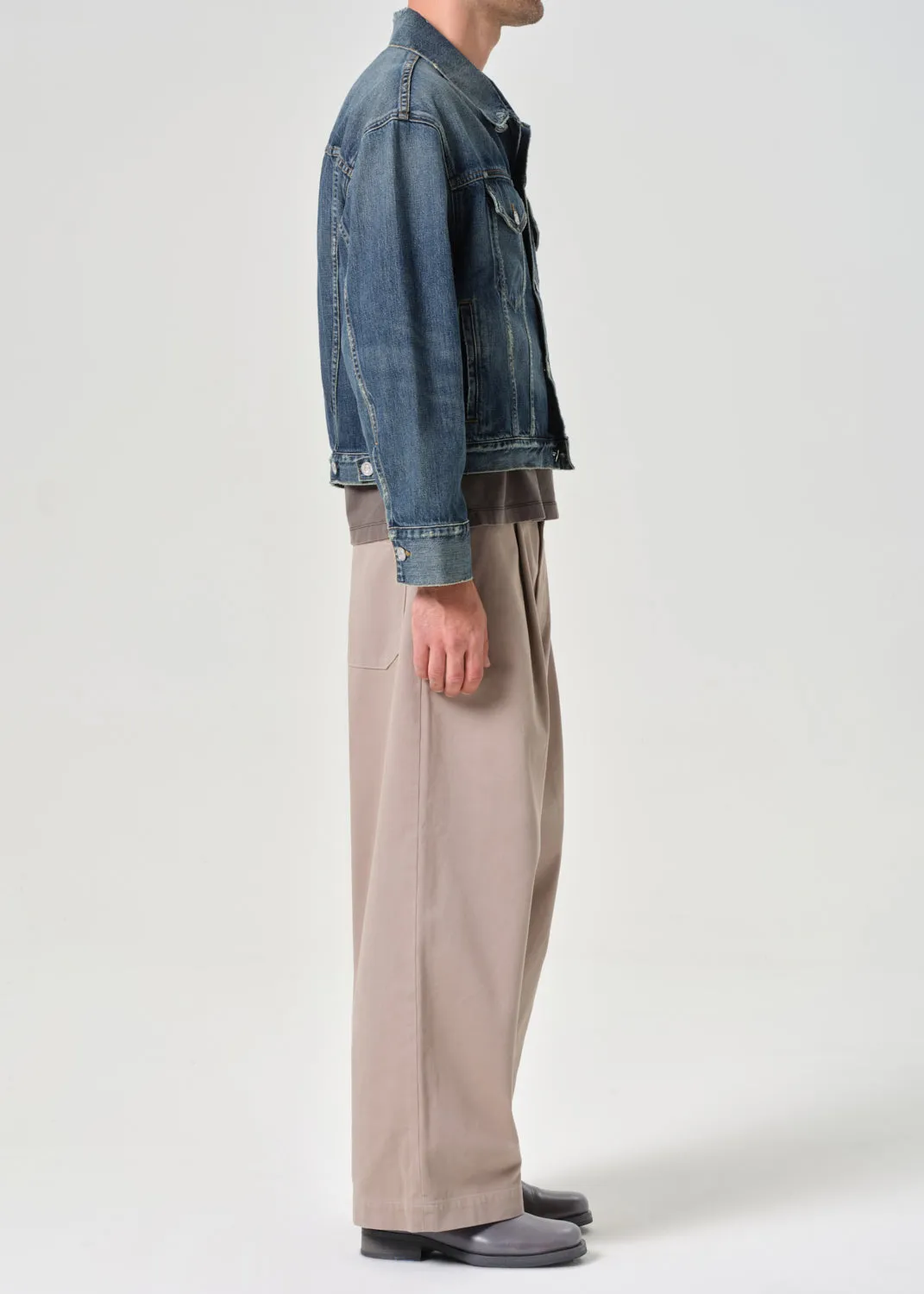 Gaius Chino in Oyster sold by Agolde product image thumbnail 4
