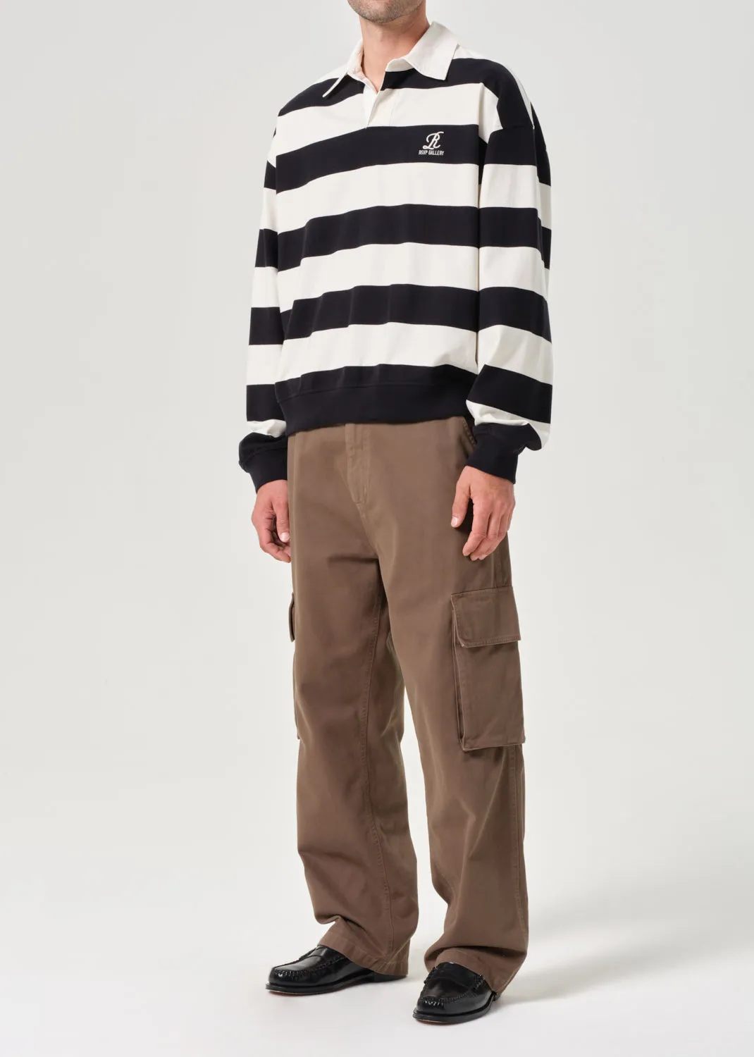 AGOLDE / RSVP Rugby in Black / Cream sold by Agolde product image thumbnail 4