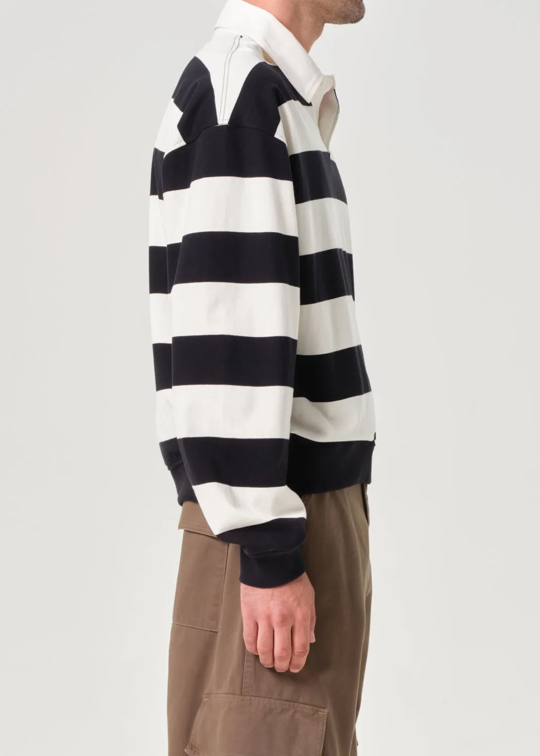 AGOLDE / RSVP Rugby in Black / Cream sold by Agolde product image thumbnail 5