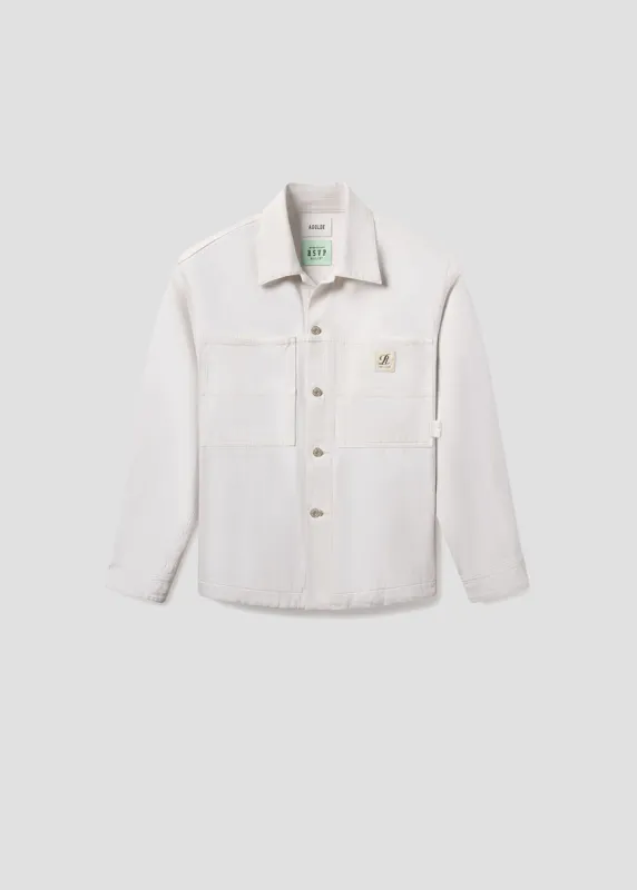 AGOLDE / RSVP Erving Shirt Jacket in Chalk White sold by Agolde