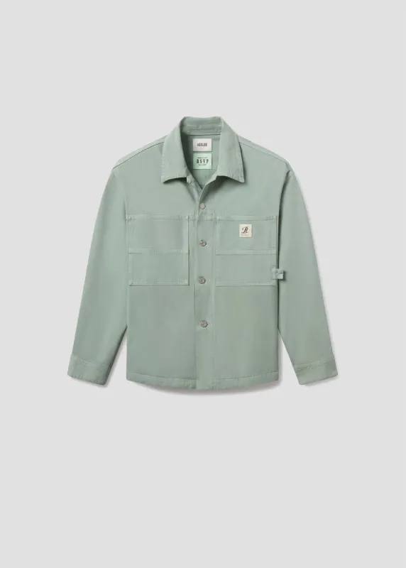 AGOLDE / RSVP Erving Shirt Jacket in Mint sold by Agolde