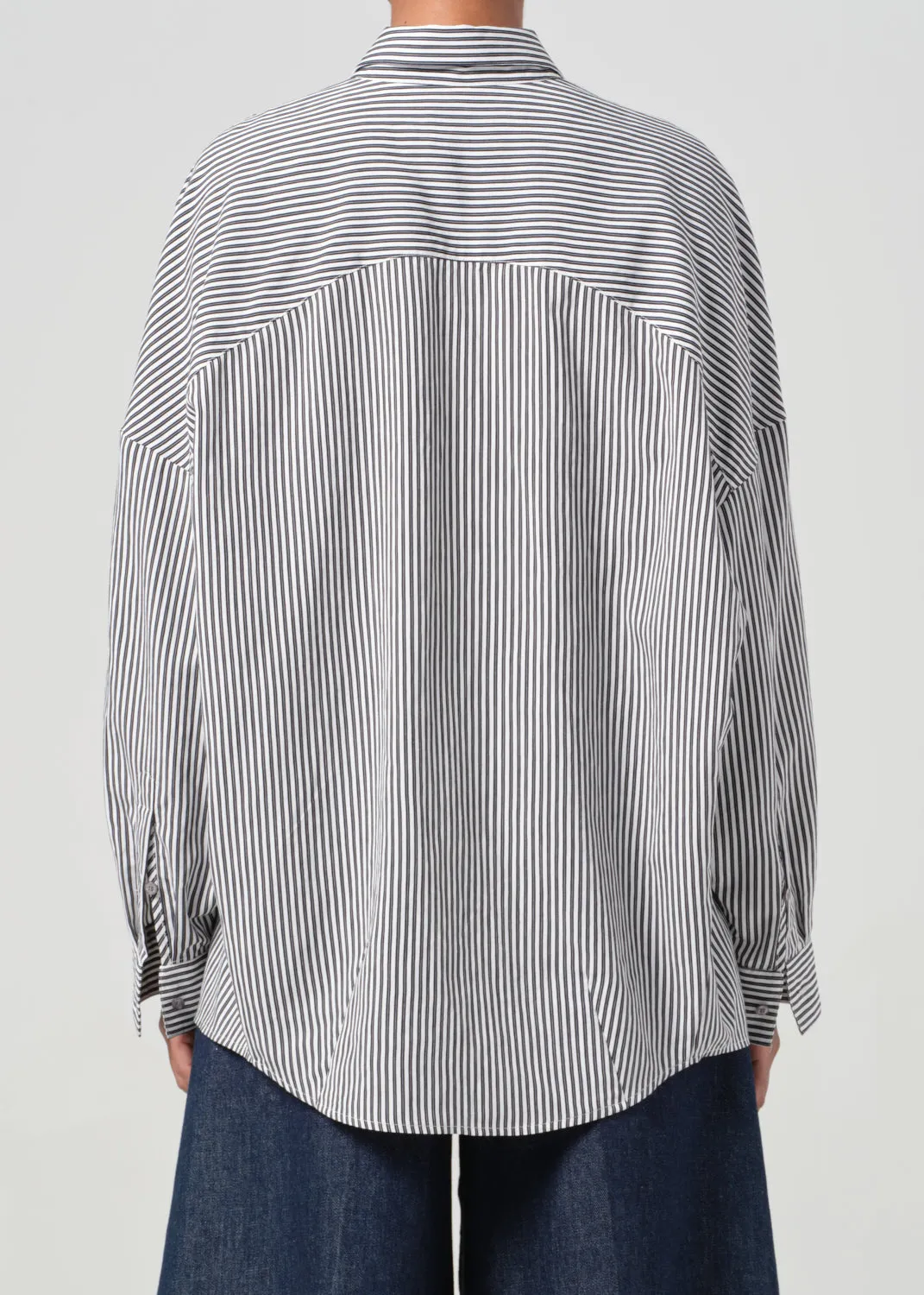 Roux Shirt in Solene Stripe sold by Agolde product image thumbnail 3