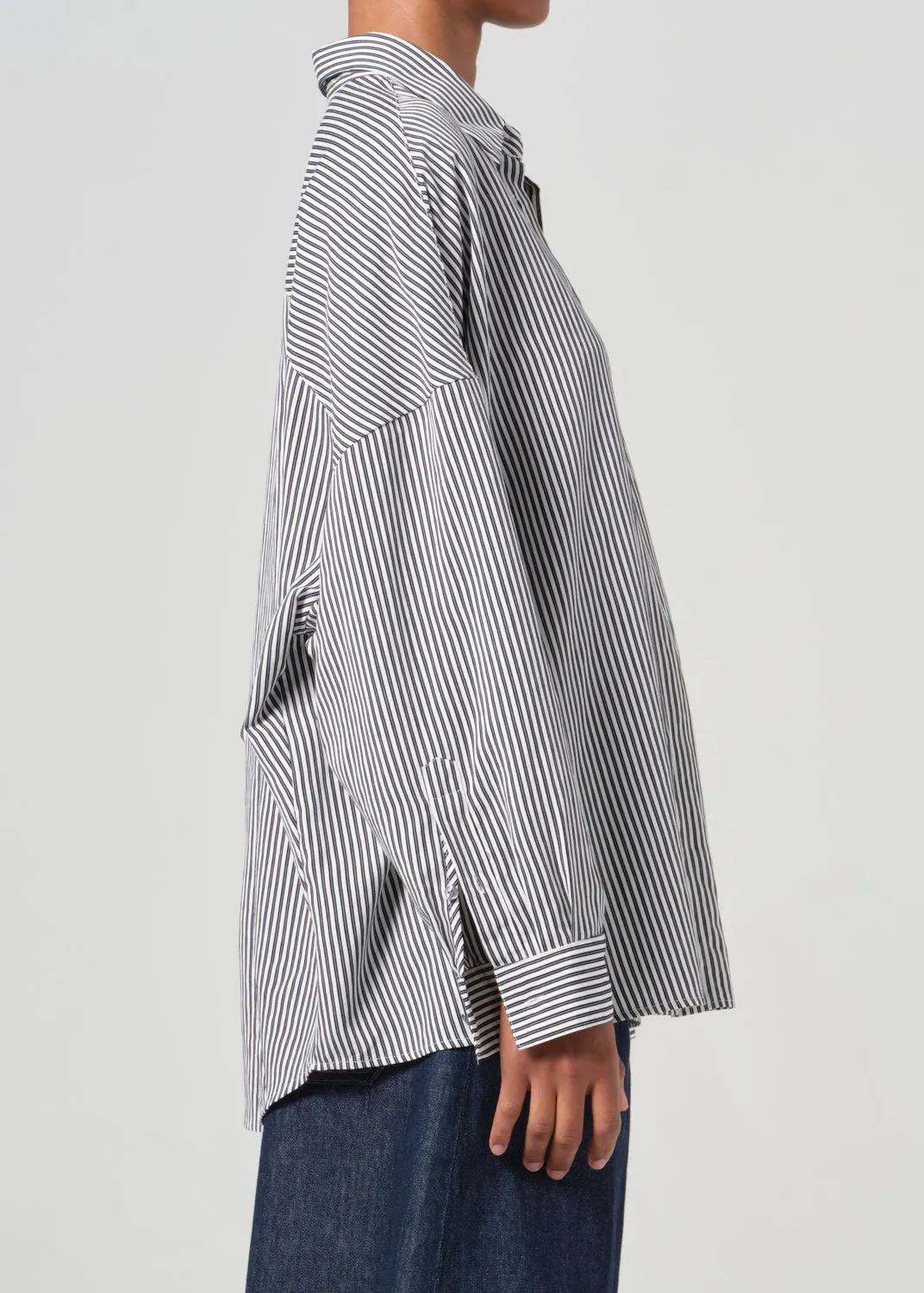 Roux Shirt in Solene Stripe sold by Agolde product image thumbnail 5