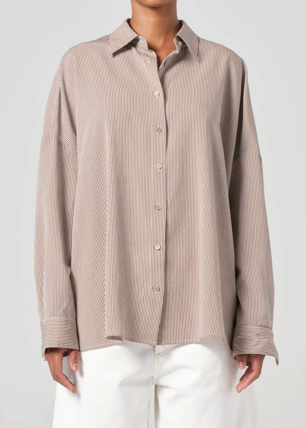 Roux Shirt in Jakarta Stripe sold by Agolde product image thumbnail 2