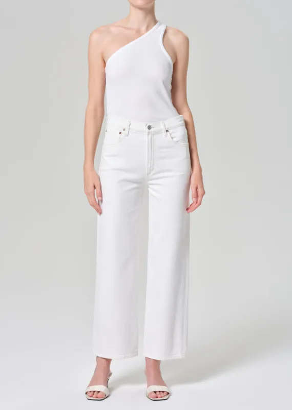 Harper Straight Jean (Stretch) in White Wash sold by Agolde
