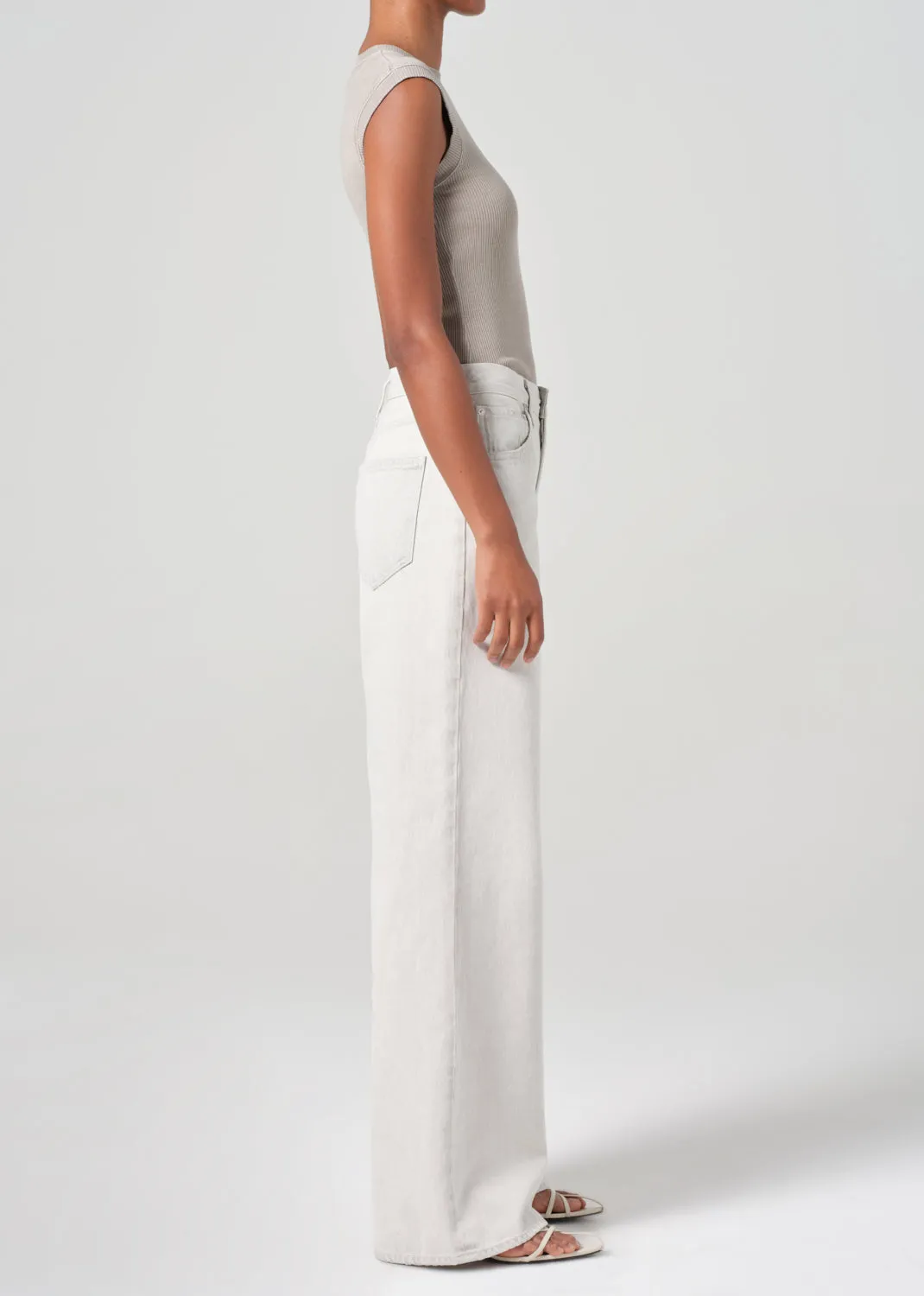 Dame High Rise Wide Leg No Cuff in Colina sold by Agolde product image thumbnail 3