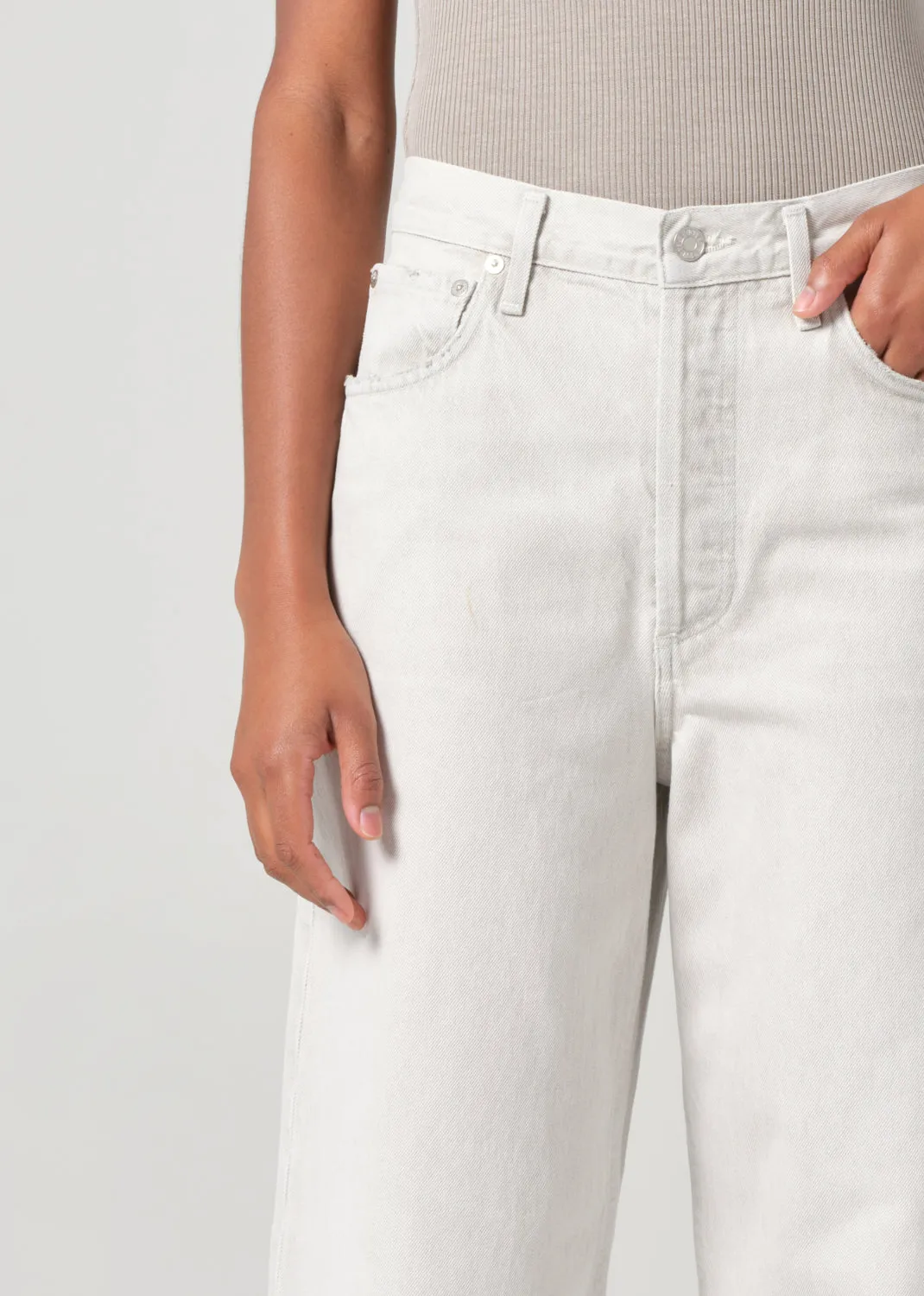 Dame High Rise Wide Leg No Cuff in Colina sold by Agolde product image thumbnail 5