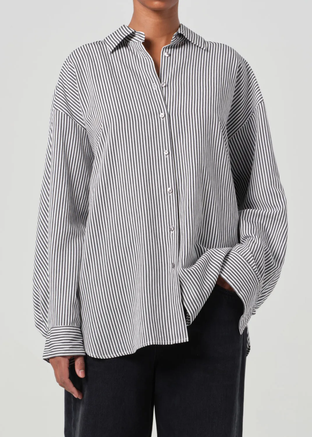 Brona Shirt in Solene Stripe sold by Agolde product image thumbnail 2