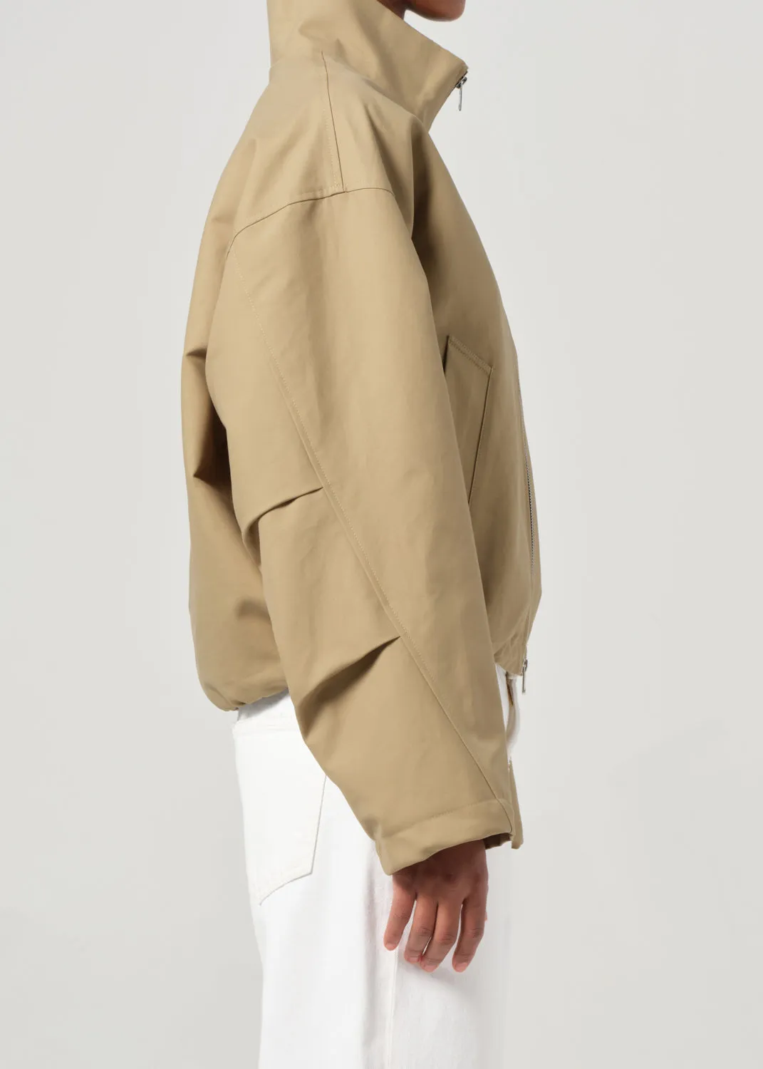 Laurie Jacket in Khaki sold by Agolde product image thumbnail 5