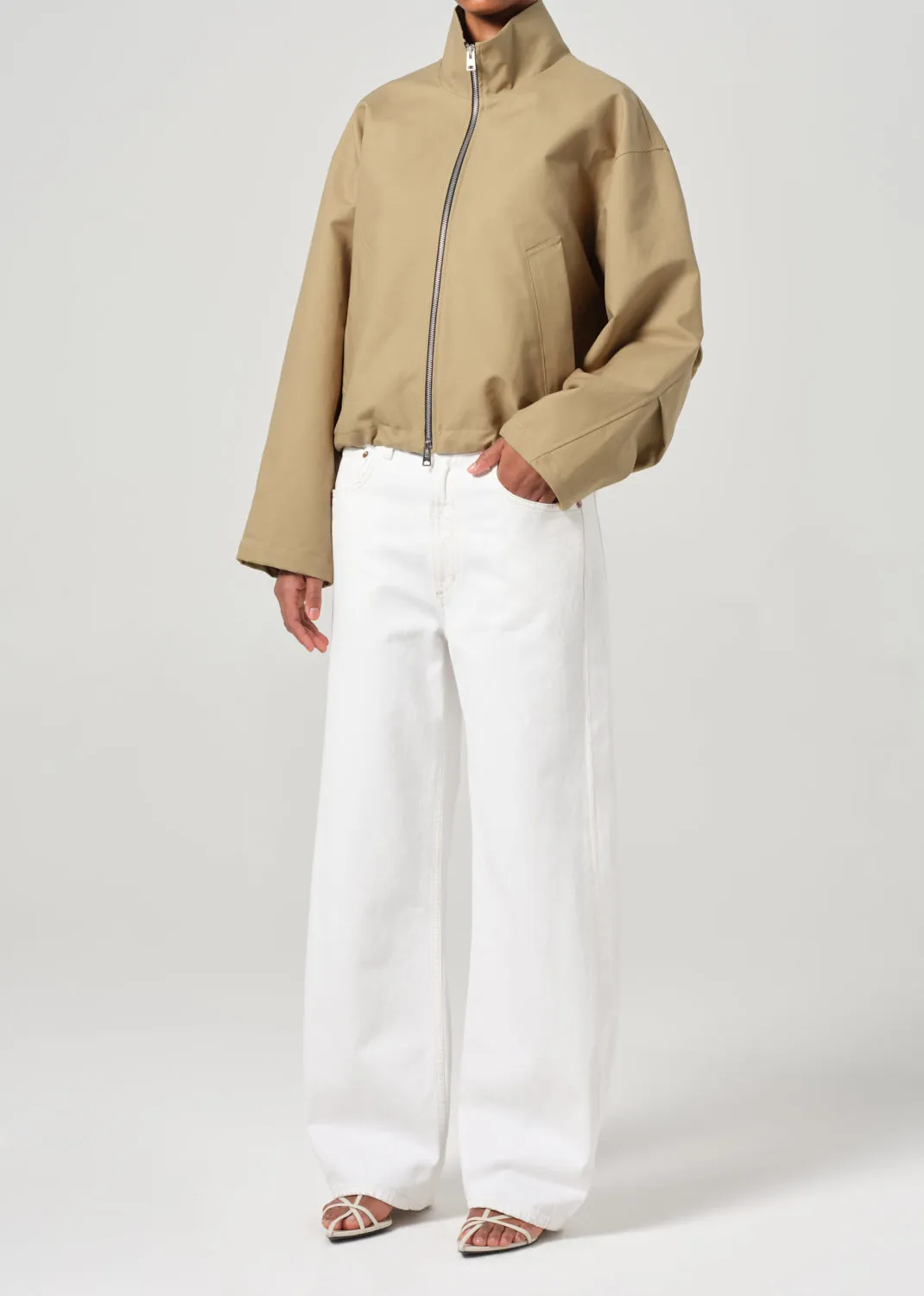 Laurie Jacket in Khaki sold by Agolde product image thumbnail 4
