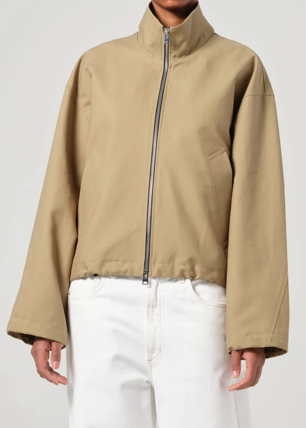 Laurie Jacket in Khaki sold by Agolde product image thumbnail 2