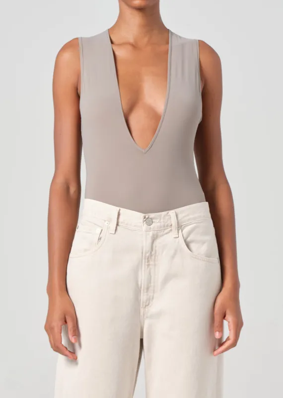 Wynn Bodysuit in Aluminum made by Agolde