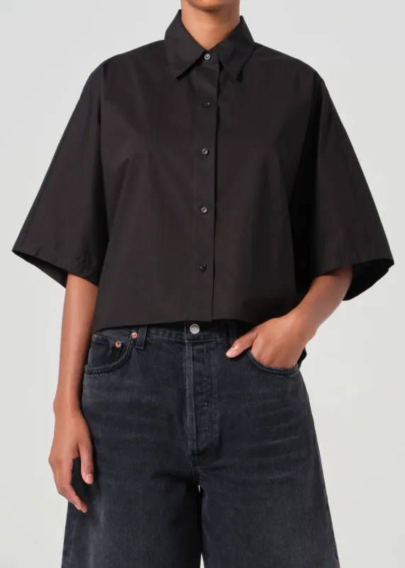 Merrin Shirt in Black sold by Agolde