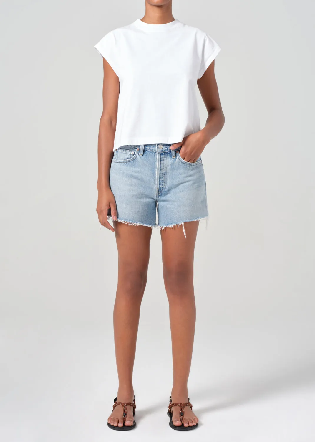 Parker Long Short in Replica sold by Agolde