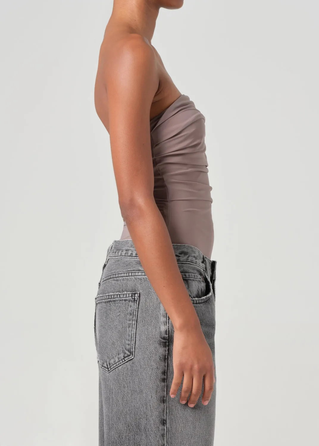 Gwyneth Bodysuit in Taupe sold by Agolde product image thumbnail 5
