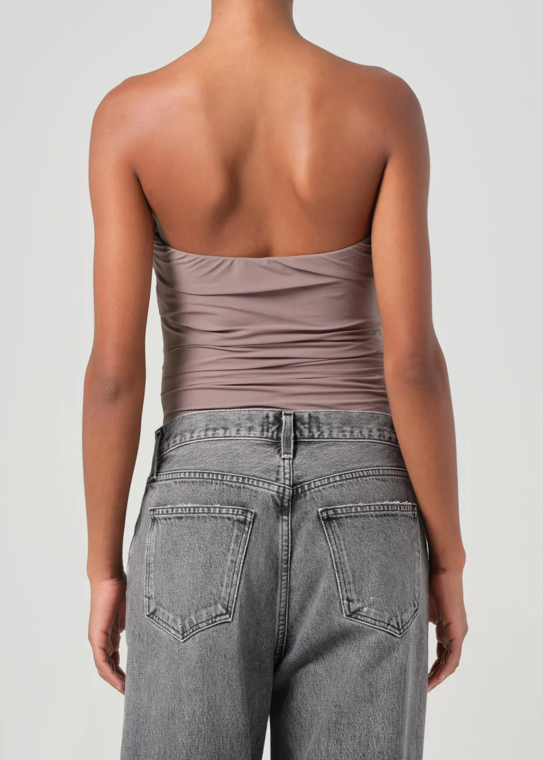 Gwyneth Bodysuit in Taupe sold by Agolde product image thumbnail 3