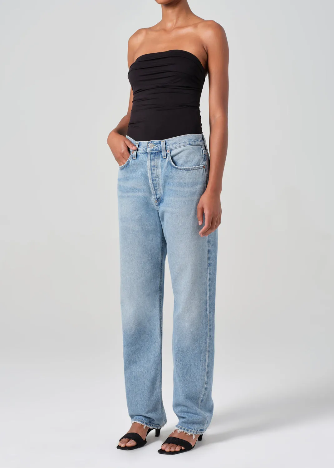 Gwyneth Bodysuit in Black sold by Agolde product image thumbnail 3