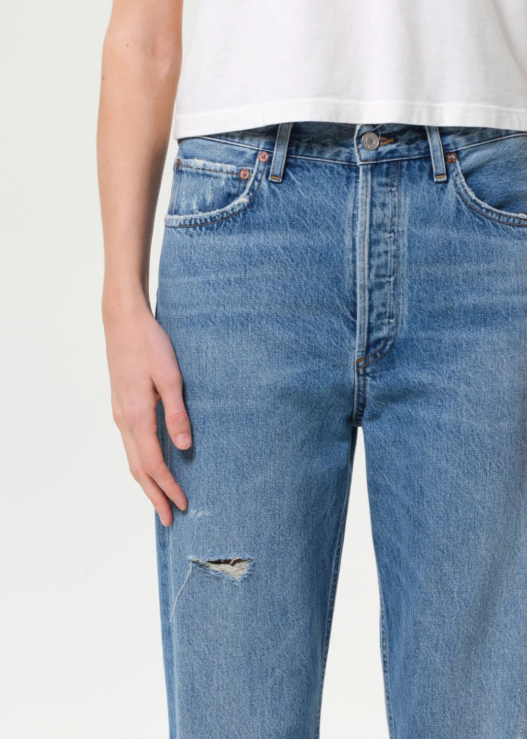 90's Mid Rise Straight in Shrine sold by Agolde product image thumbnail 5