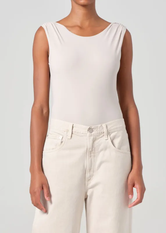 Ara Bodysuit in Buff sold by Agolde