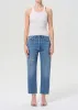 90's Crop Mid Rise Straight in Shrine sold by Agolde
