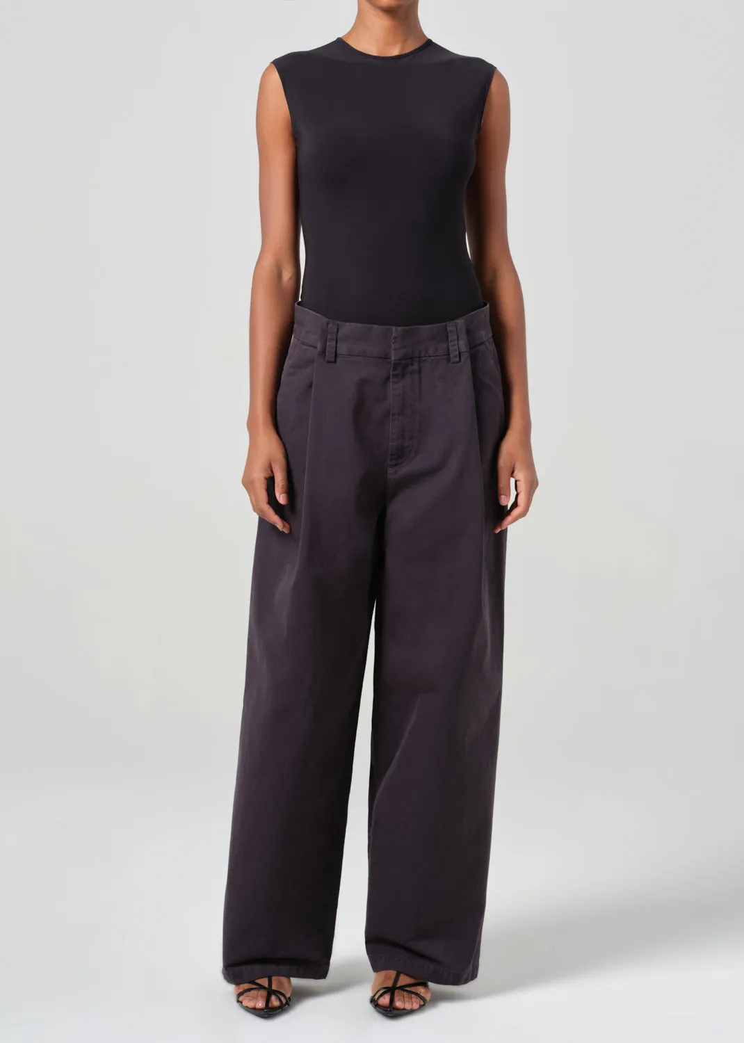 Deryn Pant in Blacktop sold by Agolde