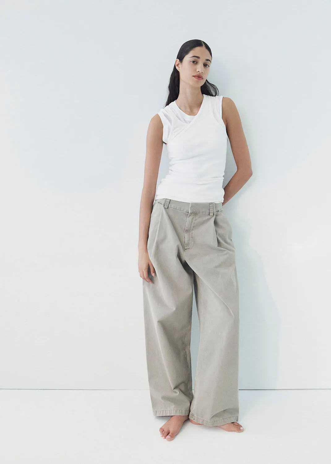 Deryn Pant in Gravel sold by Agolde product image thumbnail 2