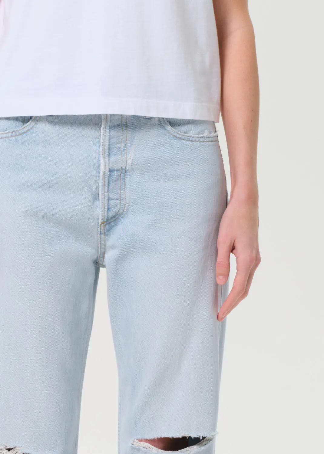 90's Crop Mid Rise Straight in Requiem sold by Agolde product image thumbnail 5