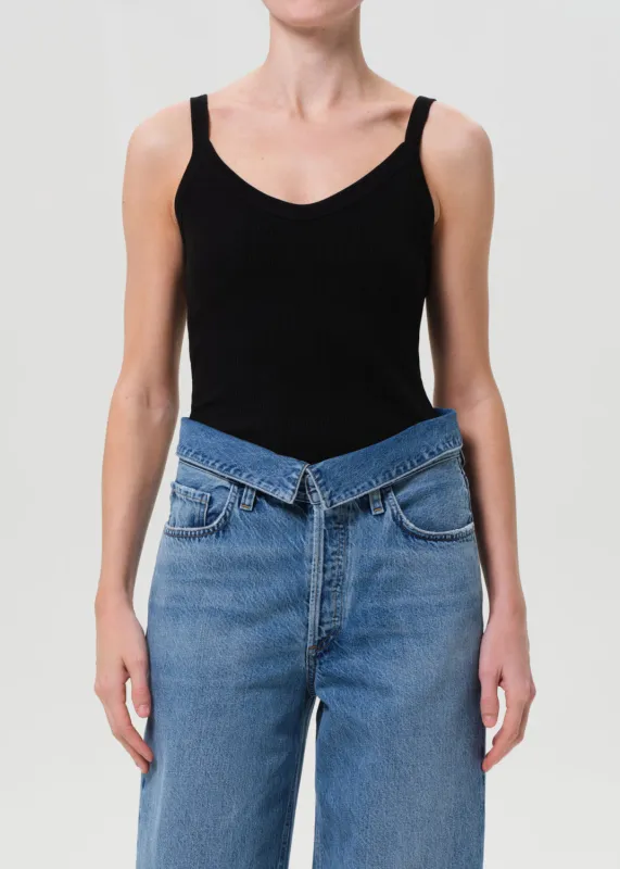 Jordan Tank in Black sold by Agolde
