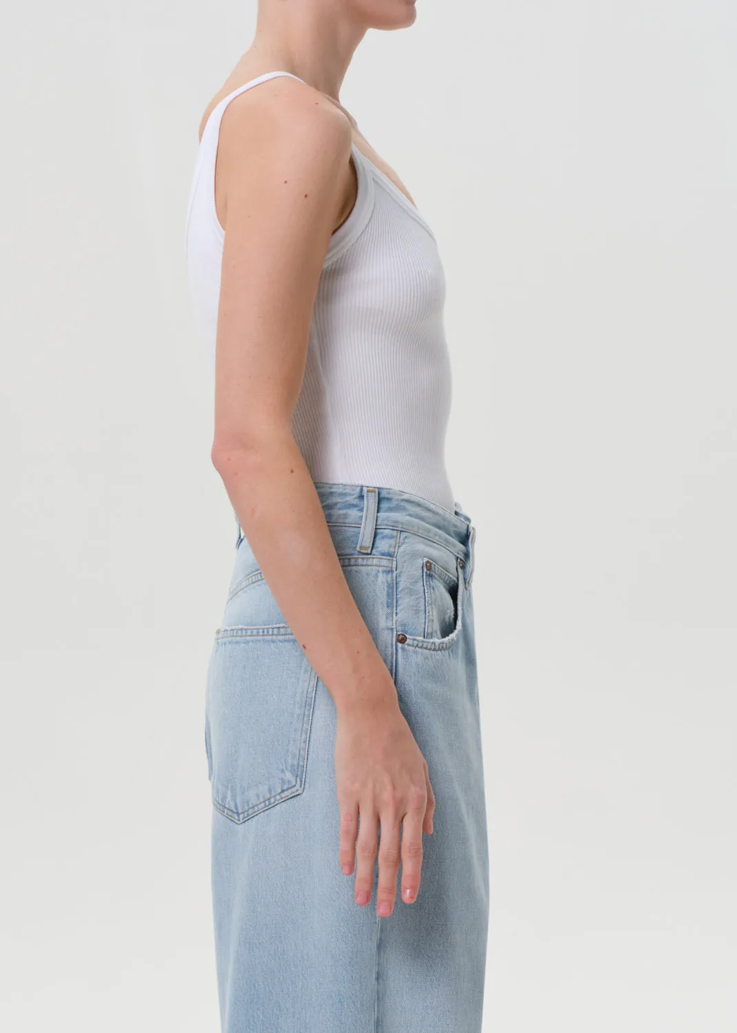 Jordan Tank in White sold by Agolde product image thumbnail 3