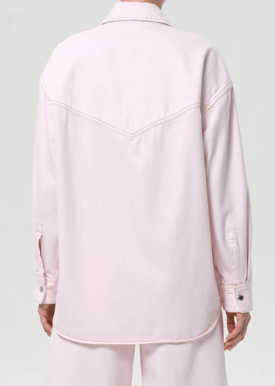 Lotta Western Shirt in Cosmos sold by Agolde product image thumbnail 2