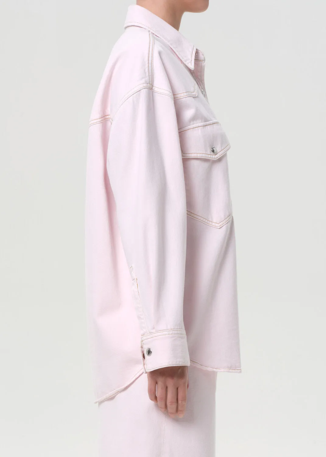 Lotta Western Shirt in Cosmos sold by Agolde product image thumbnail 3