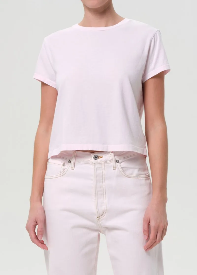Adine Shrunken Tee in Cosmos sold by Agolde