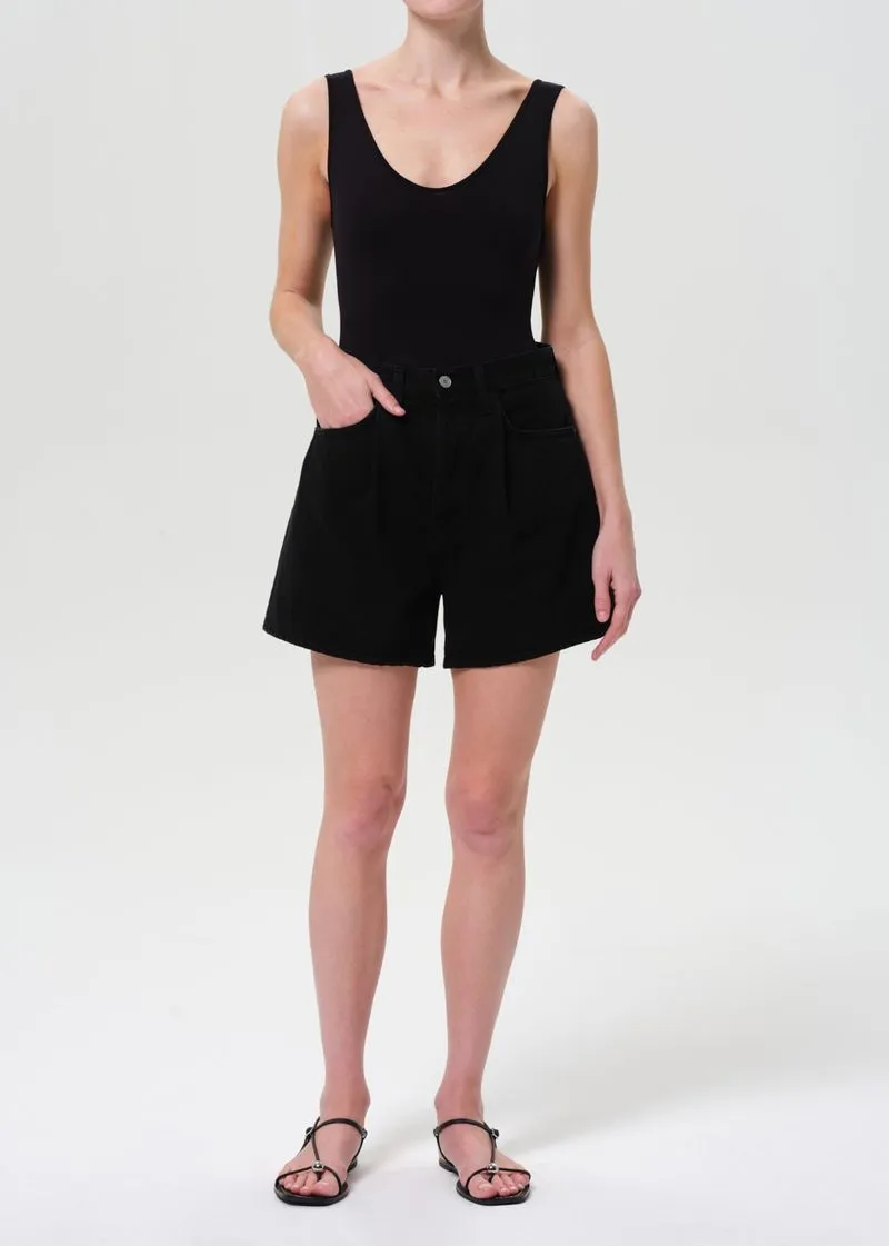 Rhoda Pleated A-Line Short in Holt sold by Agolde