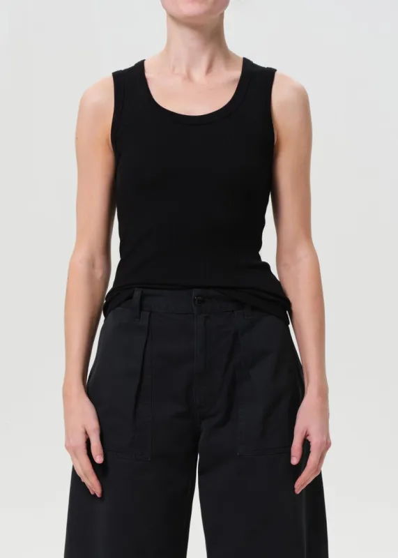 Poppy Tank in Black sold by Agolde